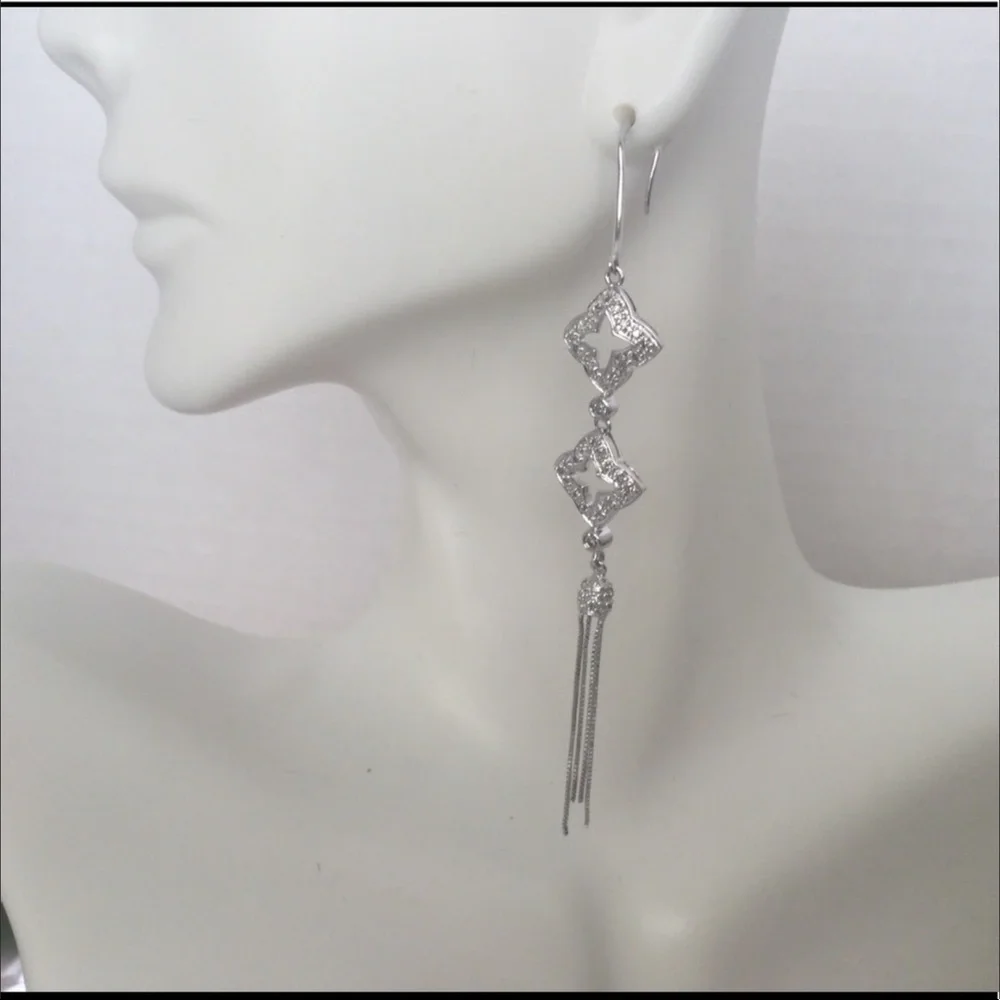 10k w/Tassel Earrings - Picture 1 of 5